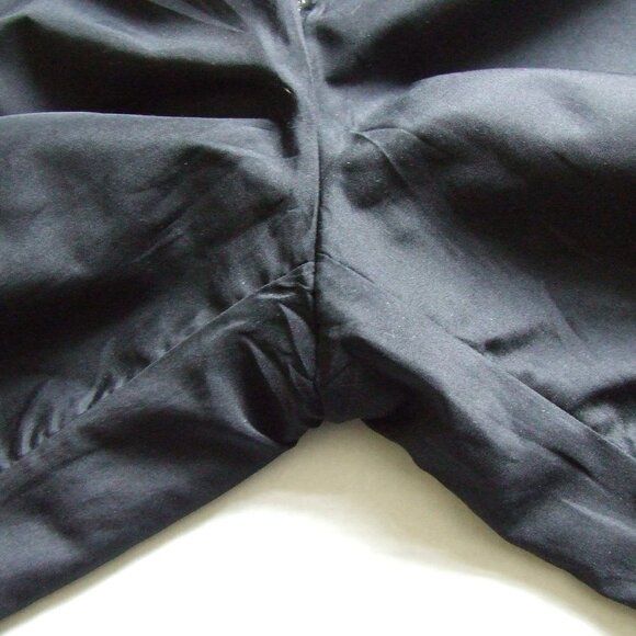 Louben pants vintage trousers gold and black mini check wide leg metallic 90s - Picture 6 of 8